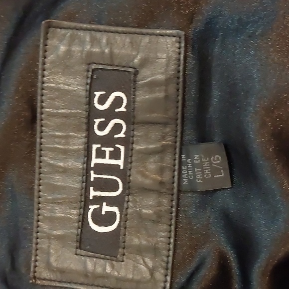 Guess leather vintage men jacket size L - Picture 3 of 12